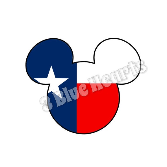 Texas Mickey Head SVG dxf pdf Studio Texas Mickey Head Texas