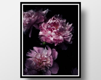 Purple Flower Wall Art flower wall art | etsy Purple Flower Wall Art flower wall art | etsy