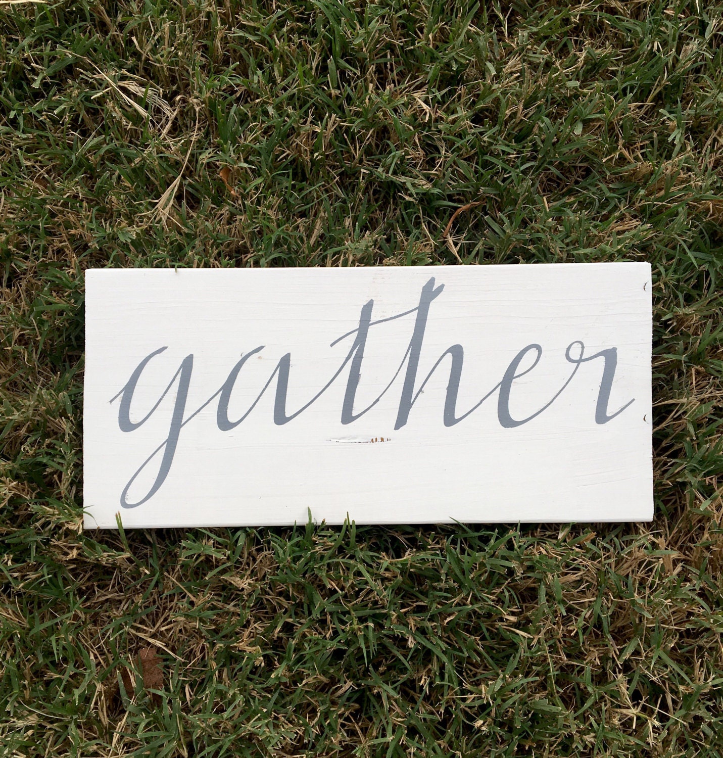 Gather Wood Sign/Gather/Farmhouse Sign/Fall Decor/Wood Fall