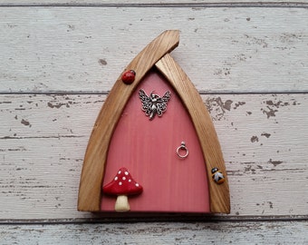 Outside/Indoor garden Fairy Door Elf Door Pink Range Beautiful Handmade