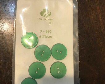 Girl Scout Official Buttons