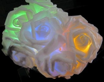 Led String Fairy Lights - Multicolour Roses, night lights, battery operated, party lights, wedding, home decor