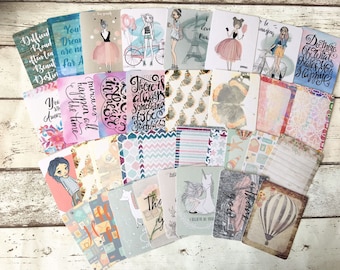 3 x 4 Assorted Journaling Cards, Pack of 30