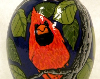 Small Cardinal Vase (Item#13)