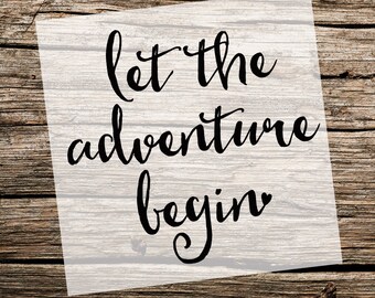Adventure stencil | Etsy