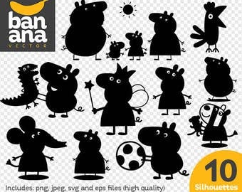 SALE Peppa Pig png jpg svg eps files high resolution BV-FA-0090
