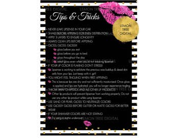 Lipsense instruction | Etsy