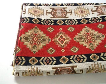 FedEx!!!by the Meter/ Yard,1 Meter,Coton,Polyester , Ethnic,Tribal ,Anatolian,Turkish,Ottoman Style Upholstery Fabric, Kilim Fabrics