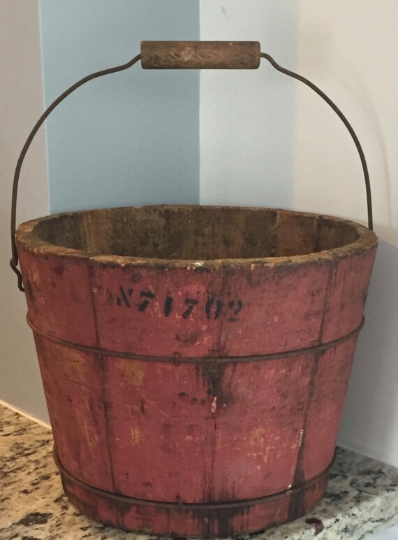 Antique Wooden Bucket