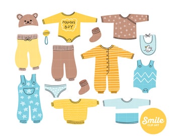 Baby clothes clipart Etsy