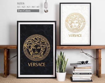 Fashion Logo • VERSACE • Versace Print Versace Poster Versace Art Versace Logo Company Logos Famous Brand Logo Fashion Brand Symbols
