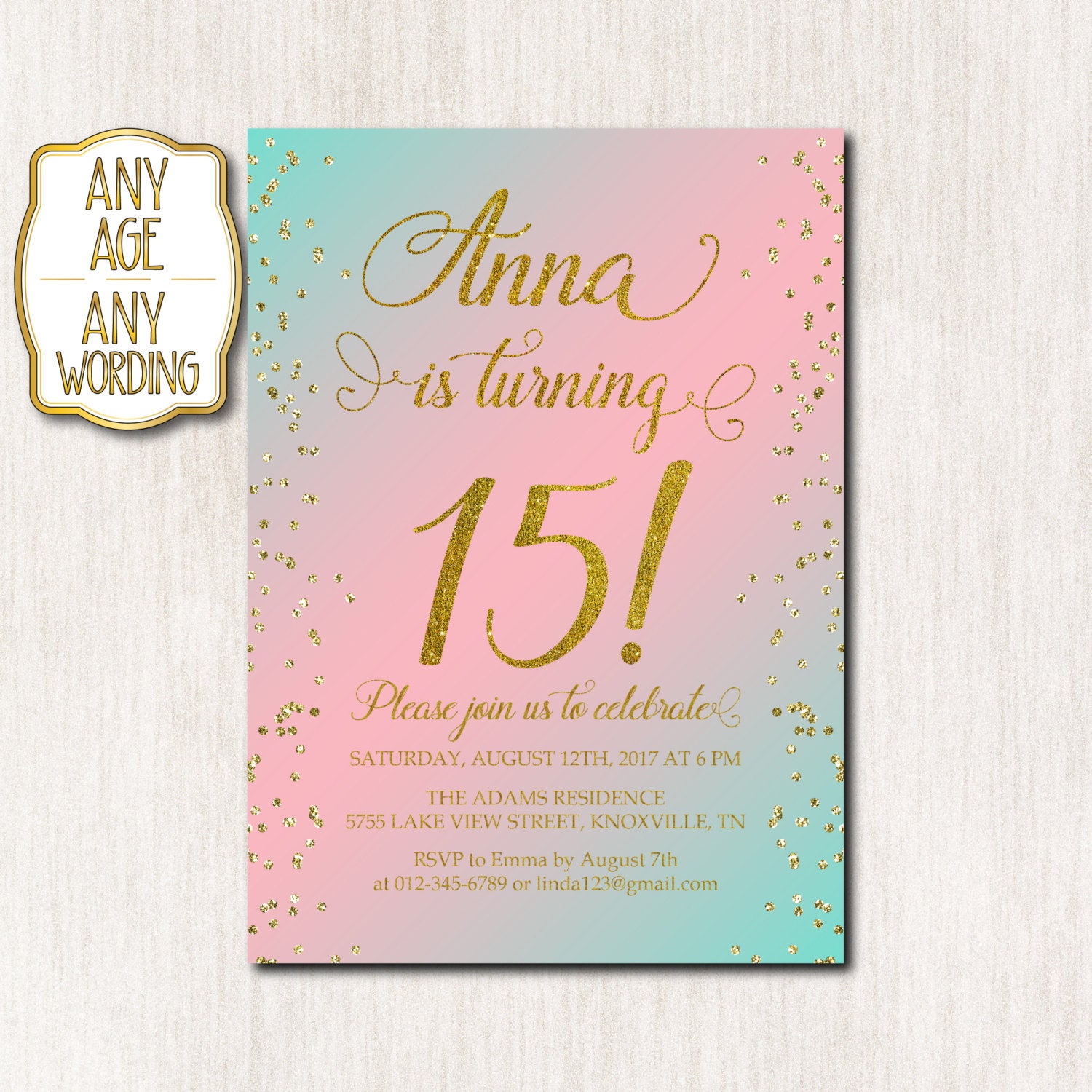 15th-birthday-invitation-fifteenth-birthday-gold-glitter