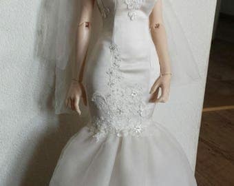 bjd 1/3 iplehouse eid mermaid wedding dress