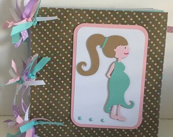 Pregnancy 8 x 8 Premade Chipboard Album
