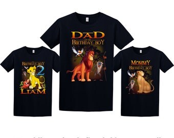 Lion King Birthday Shirt, Lion King Custom Shirt, Personalized Lion King Shirt, Lion King family shirts, Birthday t-shirt for girls and boys