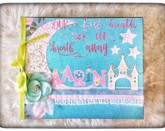 12x12 Scrapbook Album, Large Photo Album, Scrapbook Album, Scrapbook album 12x12, Baby Boy Scrapbook, Baby Boy Gift ideas, Unique Baby Gifts