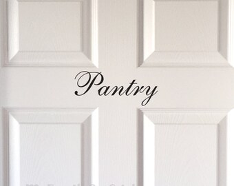 Pantry Door Decal Vinyl Pantry Door Sticker
