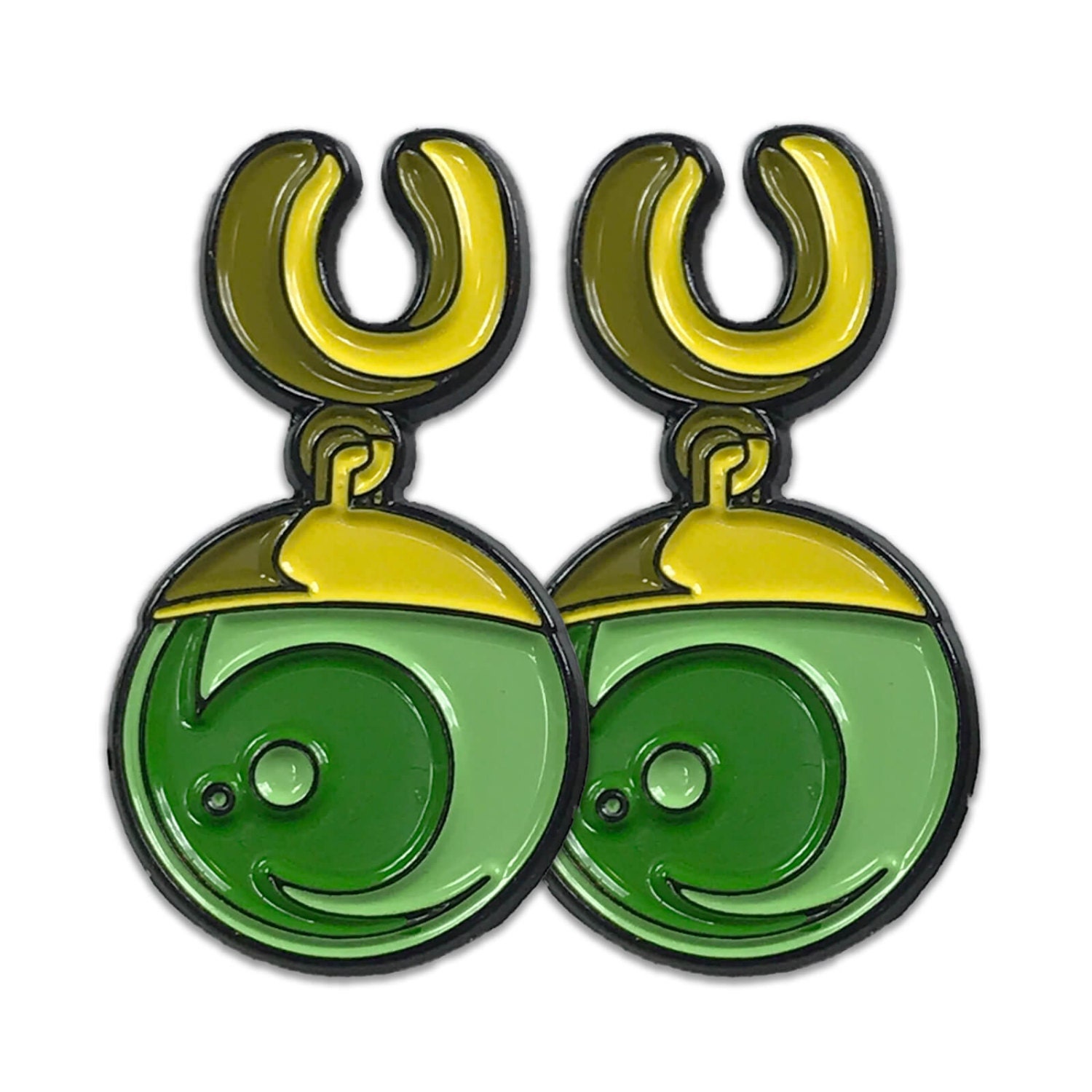 Dragon Ball Super Green Potara Earrings Fusion by KingOfThePin