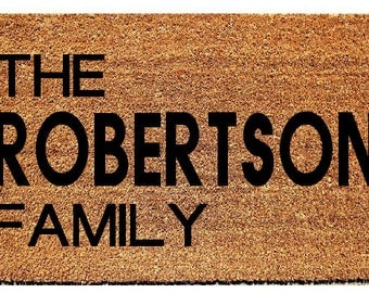 Custom Door Mat| Custom Welcome Mat, Door Mat, Unique Doormat, Front Door mat, Custom Doormat, Wedding Gift, Personalized Doormat
