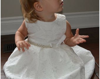Baptism dress, baptism gown, baptism outfit, christening dress, christening gown, christening dress, white lace dress, baby girl dress