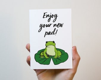 Enjoy Your New Pad Card | New Home Card | First Home Card | Moving Out Card | Moving Card | Housewarming Gift | Housewarming Card