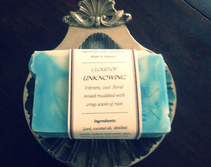 Cloud of Unknowing Book Soap- Handmade Soap, Natural Soap, Cold Process Soap, Handcrafted Soap