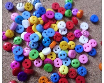 6mm Round resin buttons, Resin buttons, Round buttons, Buttons, Craft buttons, Sewing buttons, Scrapbooking