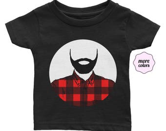 Lumberjack Infant / Baby Short-Sleeve Shirt | Lumberjack Infant Shirt | Lumberjack Baby Shirt | Baby Outfit | Beard Baby Shirt | Bearded Tee