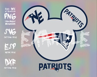 Mickey heads Sport logo football team New England Patriots ,clipart,SVG,PNG 300dpi ,ESP vector