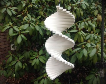 16 " handmade wooden wind spinner garden spinner yard spinner wood spinner
