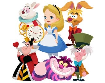Alice in Wonderland clipart