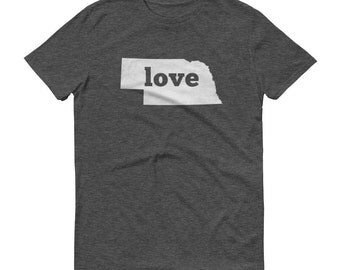 Nebraska Shirt, Nebraska TShirt, Nebraska Love Shirt, Nebraska Tee, State Pride, Nebraska Gifts, State, Nebraska Map, Shirt, TShirt, Tee, NE