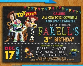 Toy Story Invitation, Toy Story Invites, Toy Story Birthday Invitation, Toy Story Card, Toy Story Party, Printables