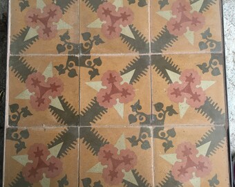 Table, table hydraulic mosaic recovered model