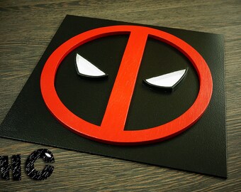 Discount 50% for shipping, Superhero Deadpool, Wall art, Kids bedroom wall art, Superhero sign