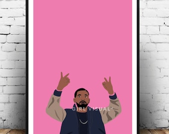 Drake poster, Drake wall decor, Drake fashion print, More life drake poster, Drake print merch, Drake 6 poster, Drake views print rap poster