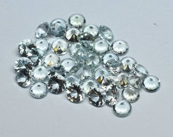 33.80 cts 100% natural Aquamarine round , size :6x6x4 to 6x6x4.5 , selected pieces ideals for jewelleries 0023 lot 1