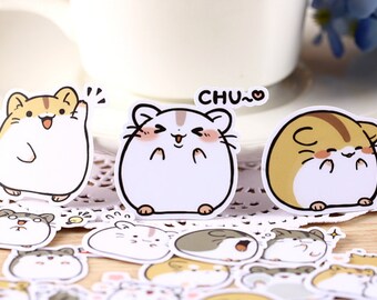 38pcs—Hamster Stickers, Planner Sticker, kawaii stationary, Scrapbook Sticker, journal, Cute, Mice, Journal, Calenda,Filofax