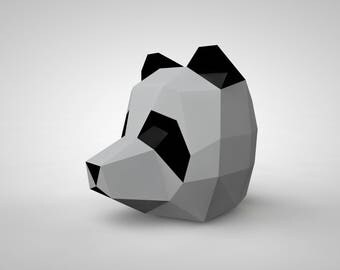 Panda Mask | Paper Mask | Papercraft 3D DIY kit
