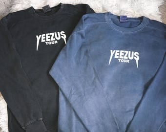 Yeezus Tour Unisex Kanye West Yeezy Saint Pablo Tour Crewneck Sweatshirt Merch