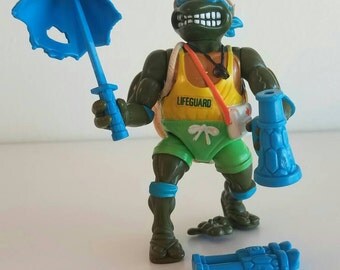 Lifeguard Leo Teenage Mutant Ninja Turtles TMNT action figure complete 1992