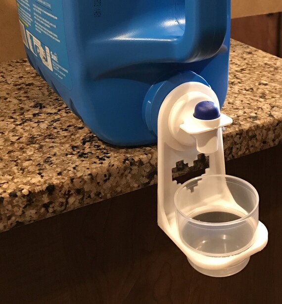 Laundry detergent cup holder 3D printed easy to use prevent