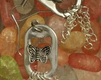 Butterfly pop tap earings