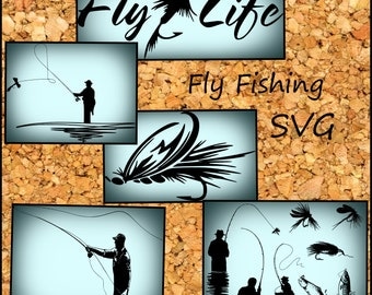 Download Fly fishing decal | Etsy