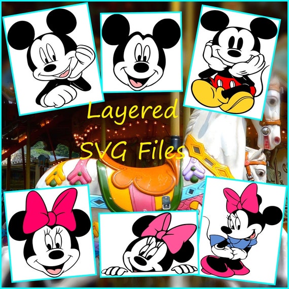 Download Disney SVG - Mickey SVG - Minnie SVG- Layered Mickey ...