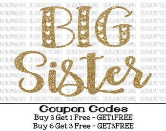 Big Sister svg Sister svg Big Sis svg Big Sister Cut File Sibling svg PNG Svg files for Silhouette Cameo svg files for Cricut Sister svg Sis