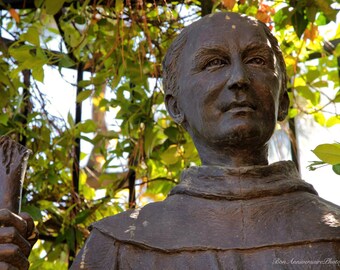 San Fernando Mission Photography, Fray Junipero Serra, California Wall Art, Choose: Photography Print, Canvas, Acrylic, or Wood Block
