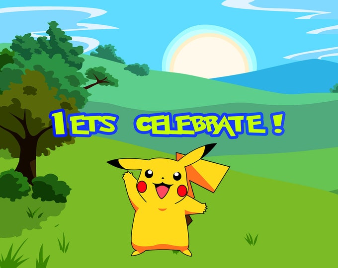 Pokemon invitation, Big Sale! Pokemon invite, pokemon birthday invitation, pokemon birthday invite, digital file, pokemon party