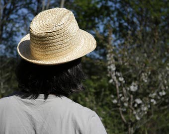 Straw hat - portuguese straw, handmade, Summer Sun Hat, woman/man.