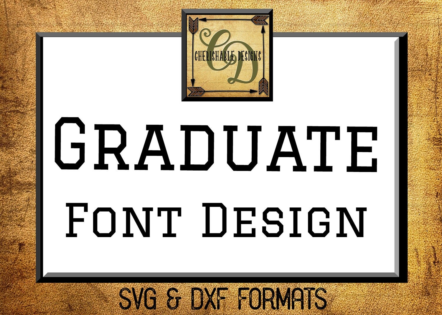 Graduate Font Design Files For Use With Your Silhouette Studio Software